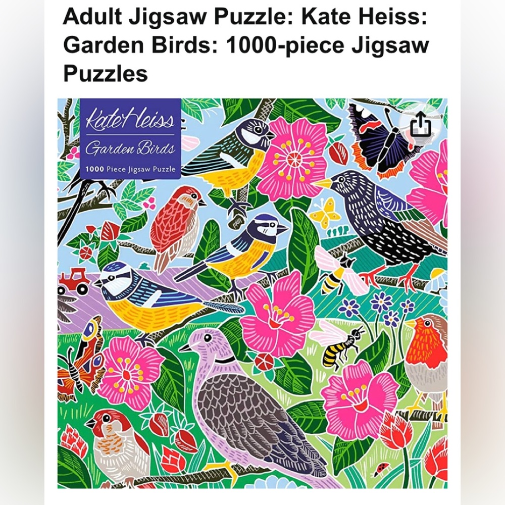 1000 pc. Garden Birds Puzzle